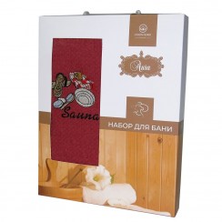 Набір Nilteks Sauna Cotton 1*75х150 вафельне (nilteks-woman-red)