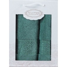 Набір Gulcan Cotton 2' 50х90/70х140 (Ornament-2ка-green)
