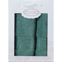 Набір Gulcan Cotton 2' 50х90/70х140 (Ornament-2ка-green)