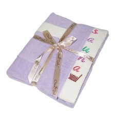 Набір сауна Gursan жіночий (3 предмета) (women-cotton(3)-light-violet)