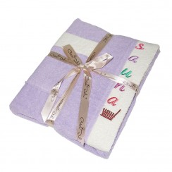 Набір сауна Gursan жіночий (3 предмета) (women-cotton(3)-light-violet)