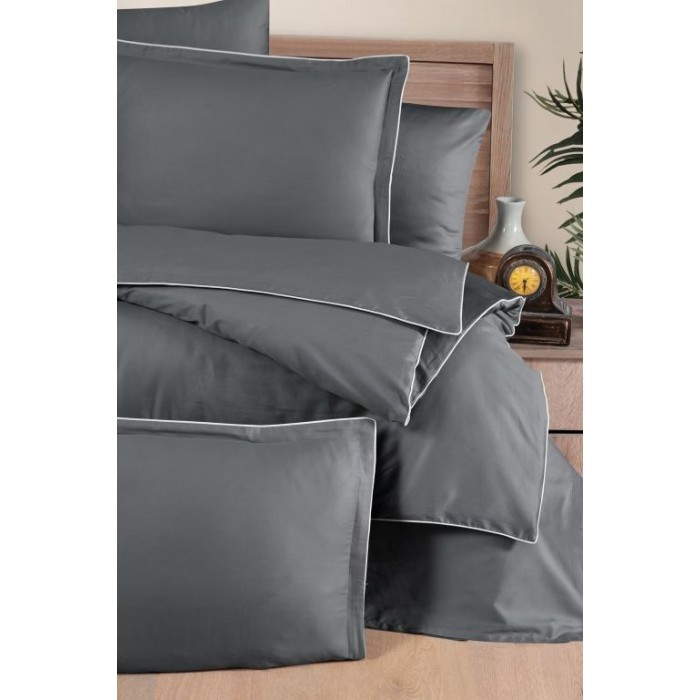 КПБ La Romano 300TC Premium сатин сімейний (Lucca Steel Grey)