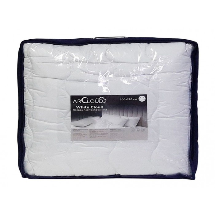 Ковдра ArCloud White Cloud лебединий пух 200x220 (White Cloud белое волна)
