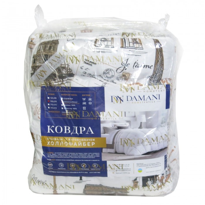 Ковдра Damani Бязь Голд Холофайбер 195x215 в пакеті