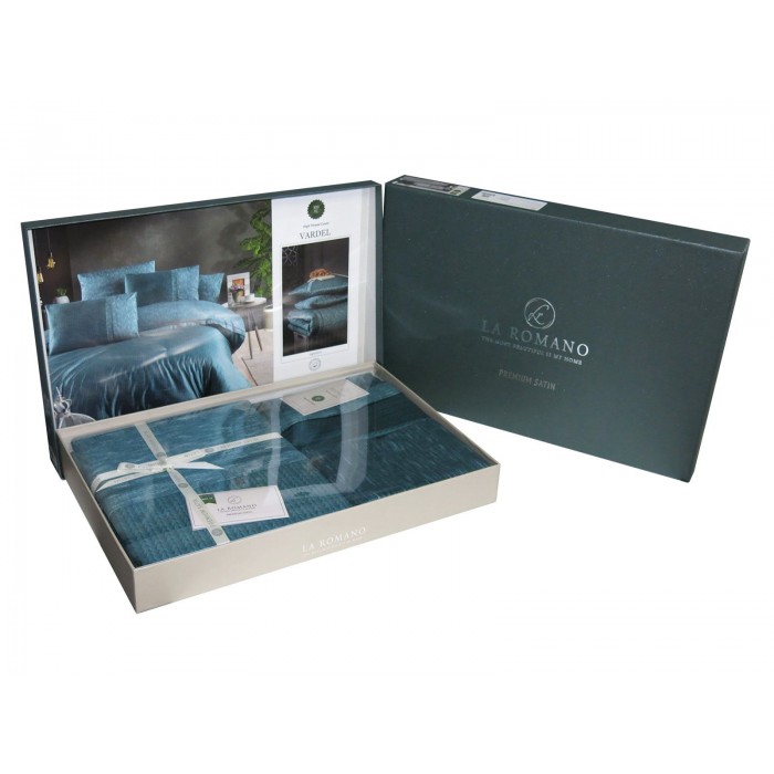 КПБ La Romano 300TC Premium сатин євро (Sirene Cobalt)
