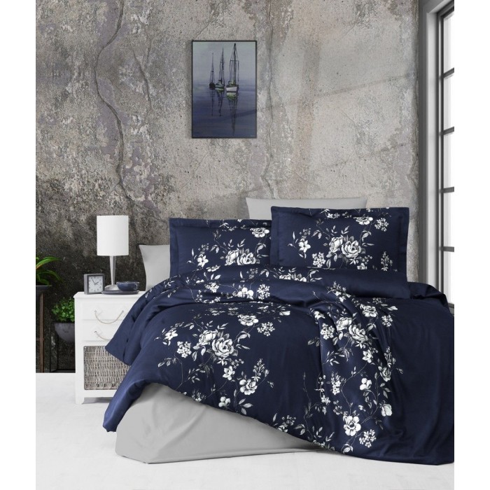 КПБ First Choice сатин євро (Arya Navy Blue)