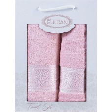 Набір Gulcan Cotton 2' 50х90/70х140 (Ornament-2ка-ligh-pink)