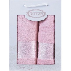 Набір Gulcan Cotton 2' 50х90/70х140 (Ornament-2ка-ligh-pink)