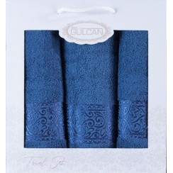 Набір Gulcan Cotton 3' 2*50х90/70х140 (Ornament-3ка-blue)