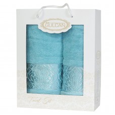 Набір Gulcan Cotton 2' 50х90/70х140 (Frower Ornament-2ка-Turkuaz)