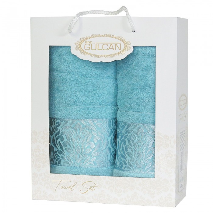 Набір Gulcan Cotton 2' 50х90/70х140 (Frower Ornament-2ка-Turkuaz)