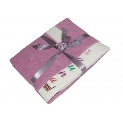 Набір сауна Gursan жіночий (3 предмета) (women-cotton(3)-lilac)