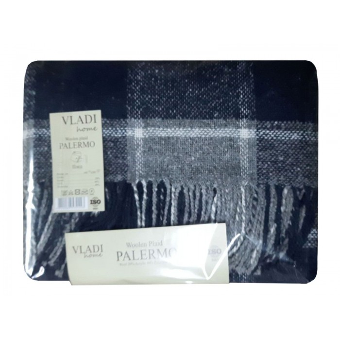 Плед Vladi Palermo 14 (07/SOFA біл-дим-св.син)