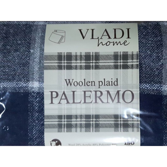 Плед Vladi Palermo 14 (07/SOFA біл-дим-св.син)