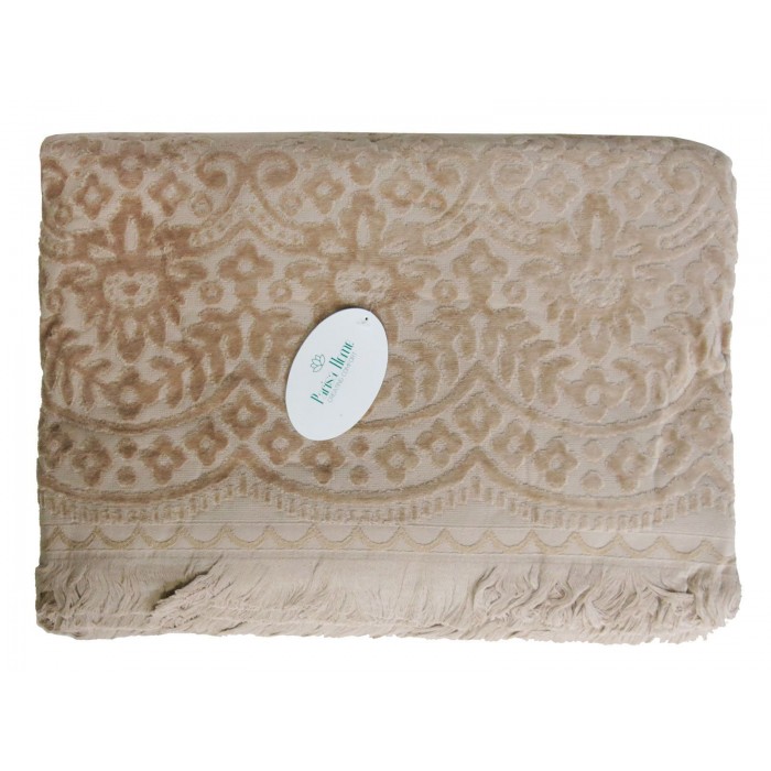 Простирадло Parisa Velour Premium 200*220 (Велюр JV-144 - бежевий)