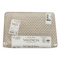 Плед Vladi Валенсія 14 (01/ANTONIO белый-пес)