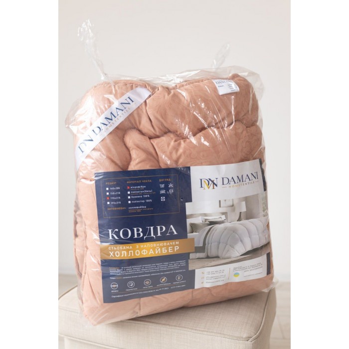 Ковдра Damani Мікрофібра Холофайбер 195x215 в пакеті