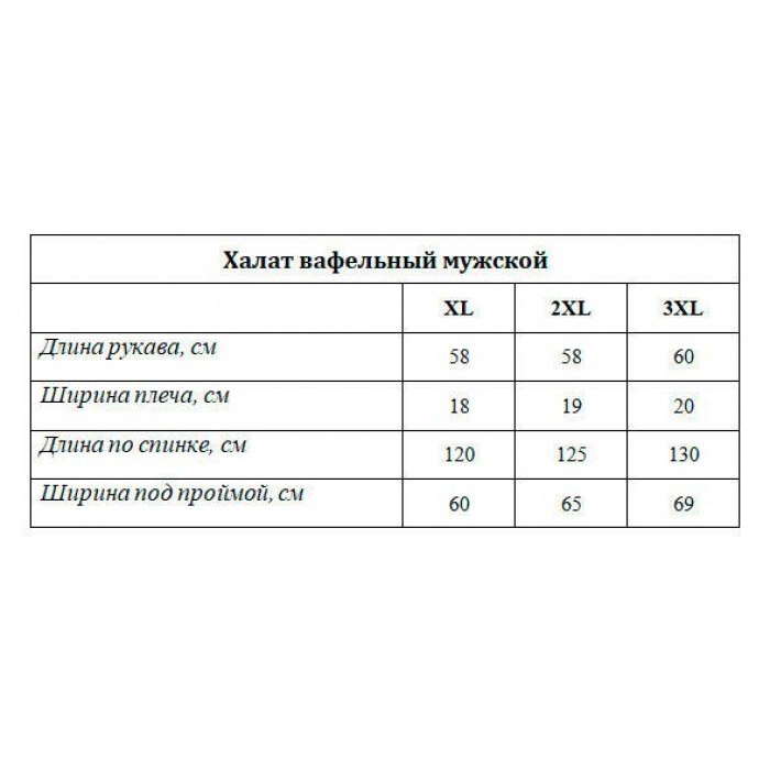 Gursan халат чоловічий вафельний