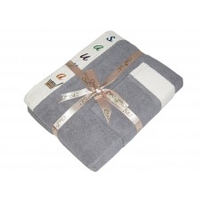 Набір сауна Gursan чоловічий (3 предмета) (men-cotton(3)-gray)
