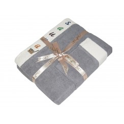 Набір сауна Gursan чоловічий (3 предмета) (men-cotton(3)-gray)