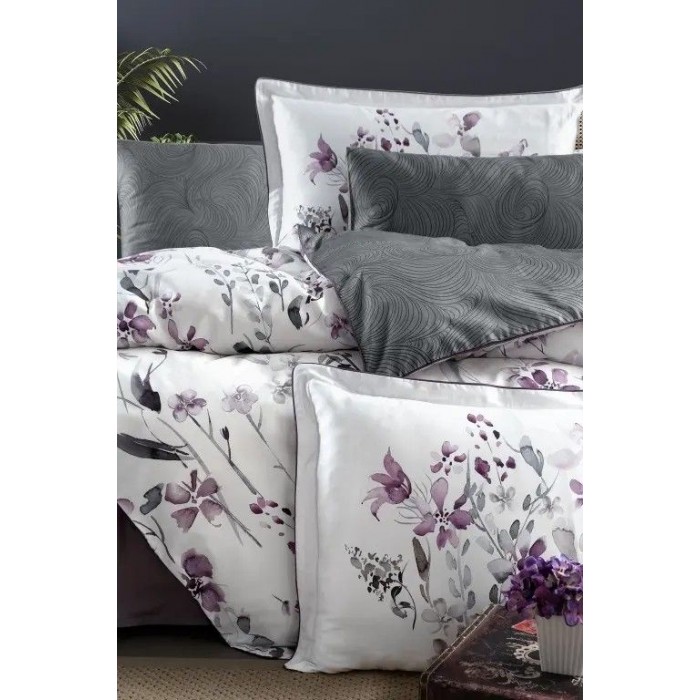 КПБ La Romano 300TC Premium сатин євро (Delcina Grey)