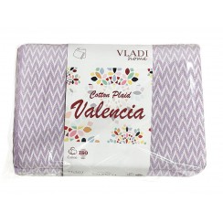 Плед Vladi Валенсія 20 (01/ANTONIO белый-лил)