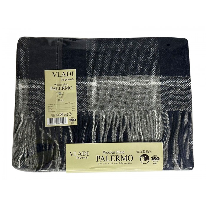 Плед Vladi Palermo 14 (07/SOFA біл-дим-св.антр)