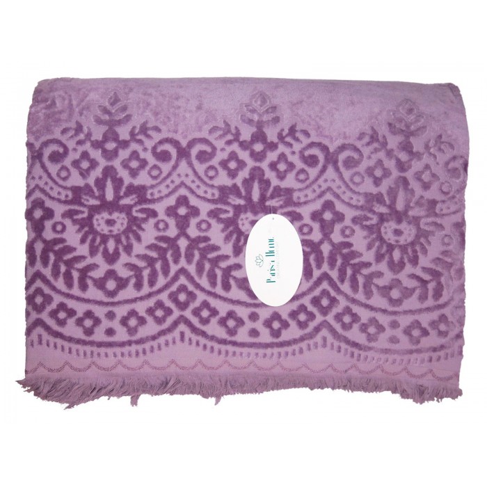 Простирадло Parisa Velour Premium 200*220 (Велюр JV-144 - фіолетовий)