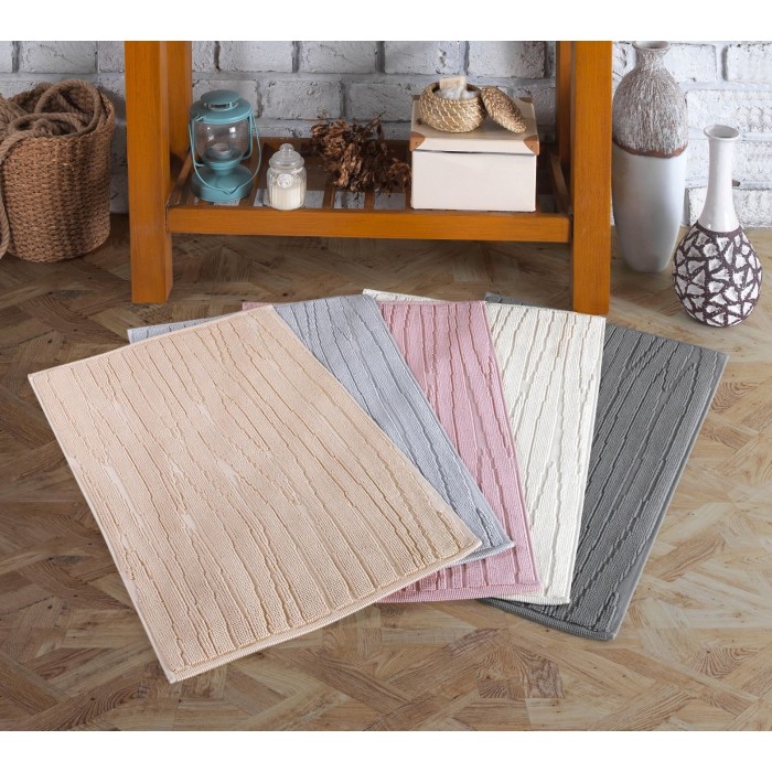 Килимок для ніг Gursan Cotton 50*80 на бавовняній основi поштучно (Grid1300-pudra)