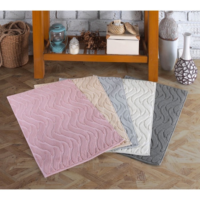 Килимок для ніг Gursan Cotton 50*80 на бавовняній основi поштучно (Grid1300-pudra)