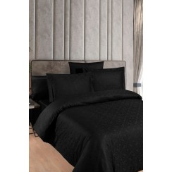 КПБ First Choice Жакард DARK сатин євро (Lamone Black)
