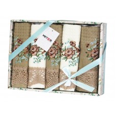 Набір кухня Meteor Bertice 5*40х60 з мереживом (Bertice Beige)