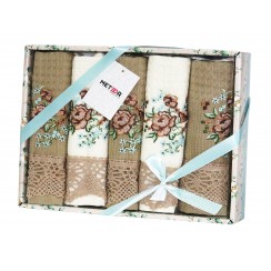 Набір кухня Meteor Bertice 5*40х60 з мереживом (Bertice Beige)