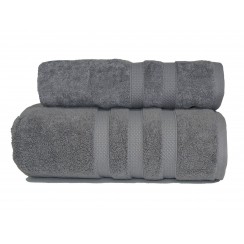 Рушник Parisa Microcotton 50*90 (D-170 - сірий)