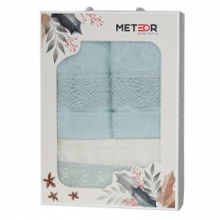 Набір кухня Nilteks 3шт - 2*30х50 +1*40*60 з мереживом (Guipure Mint)