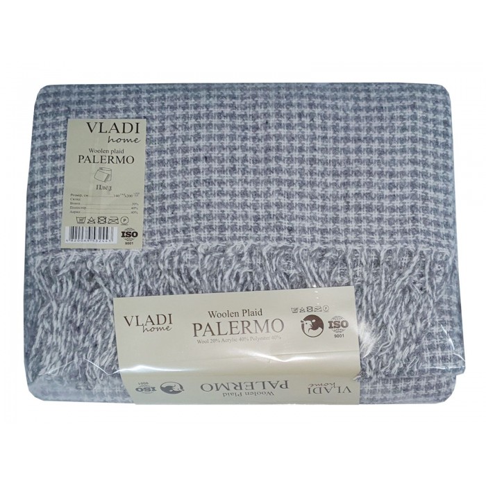 Плед Vladi Palermo 14 (35S/VEGA білий-дим)