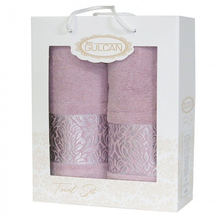 Набір Gulcan Cotton 2' 50х90/70х140 (Frower Ornament-2ка-Powder)