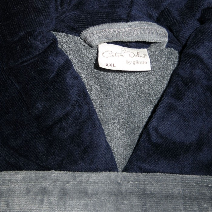 Gursan халат чоловiчий велюровий махра (Yildiz-GS-17 Gray 3XL)