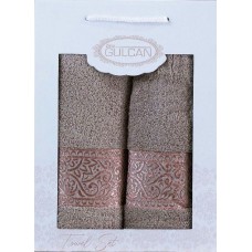 Набір Gulcan Cotton 2' 50х90/70х140 (Ornament-2ка-cappuccino)