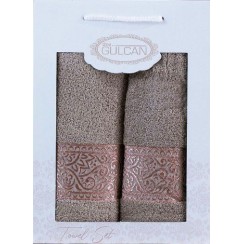 Набір Gulcan Cotton 2' 50х90/70х140 (Ornament-2ка-cappuccino)