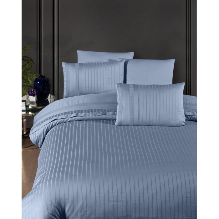 КПБ First Choice сатин ДЕЛЮКС евро (New Trend Dusty Blue)