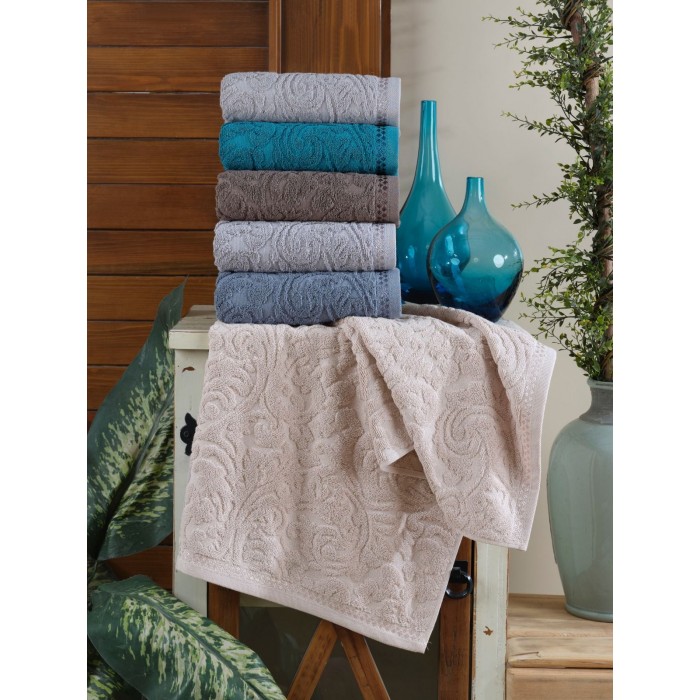 Gulcan Cotton Жаккард Lux 70x140 (Leafy)