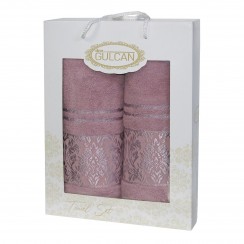 Набір Gulcan Cotton 2' 50х90/70х140 (Damask Ornament-2ка-Powder)