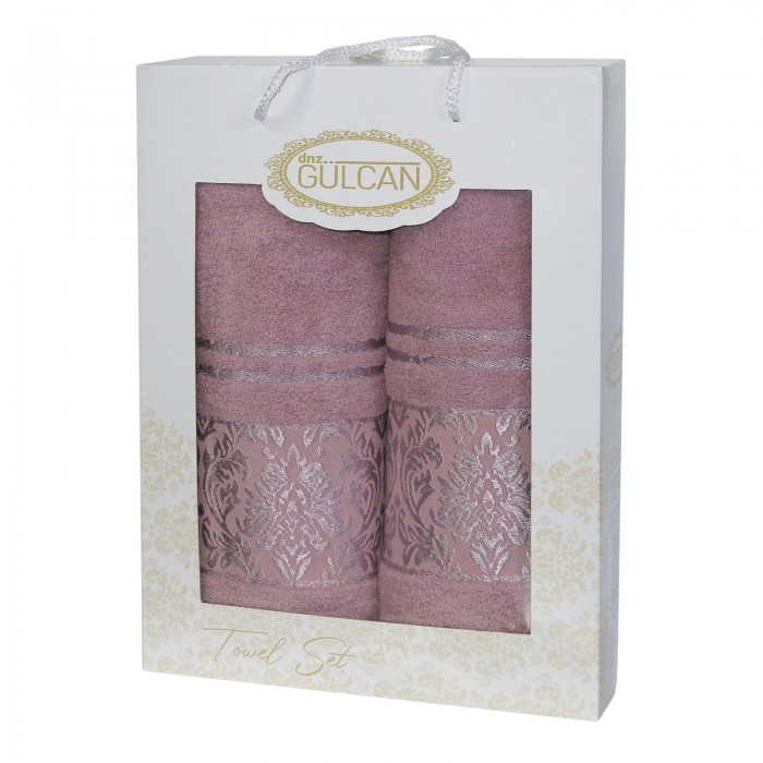 Набір Gulcan Cotton 2' 50х90/70х140 (Damask Ornament-2ка-Powder)