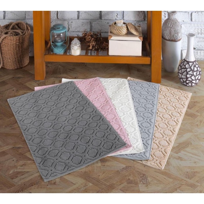 Килимок для ніг Gursan Cotton 50*80 на бавовняній основі поштучно (Wave1300-pudra)