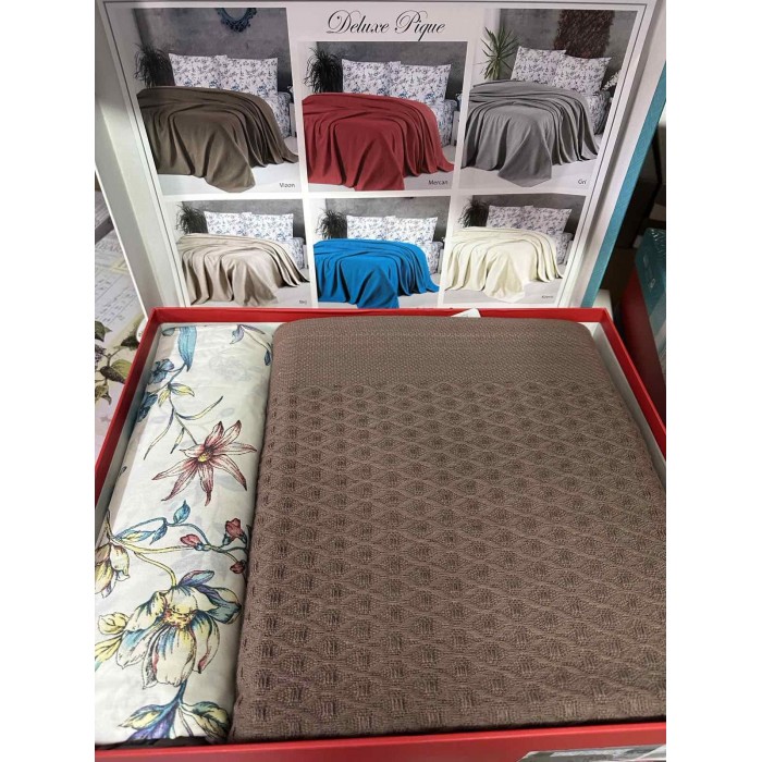 КПБ First Choice Набор Delux Pike євро з покривалом (Vizon)