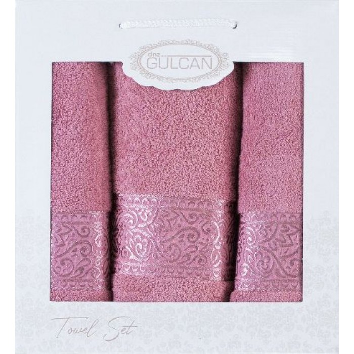 Набір Gulcan Cotton 3' 2*50х90/70х140 (Ornament-3ка-pudra)