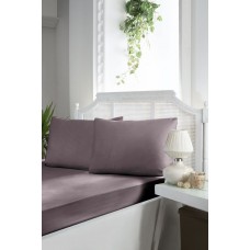 Простирадло на резинці First Choice Сатин 180*200+2*50*70 (Lilac)