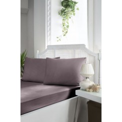 Простирадло на резинці First Choice Сатин 160*200+2*50*70 (Lilac)