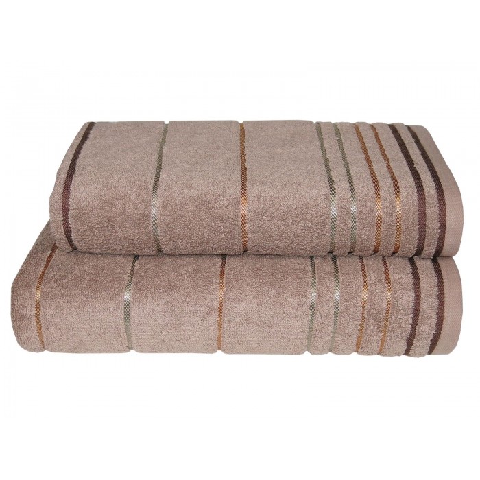 Рушник Parisa Stripe Cotton 50*90 (D-272 - 01 капучино)